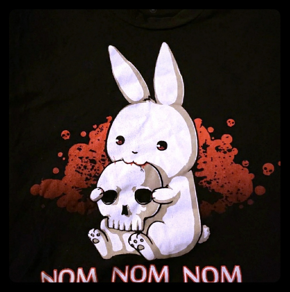 TeeTurtle tee shirt. Hungry bunny.